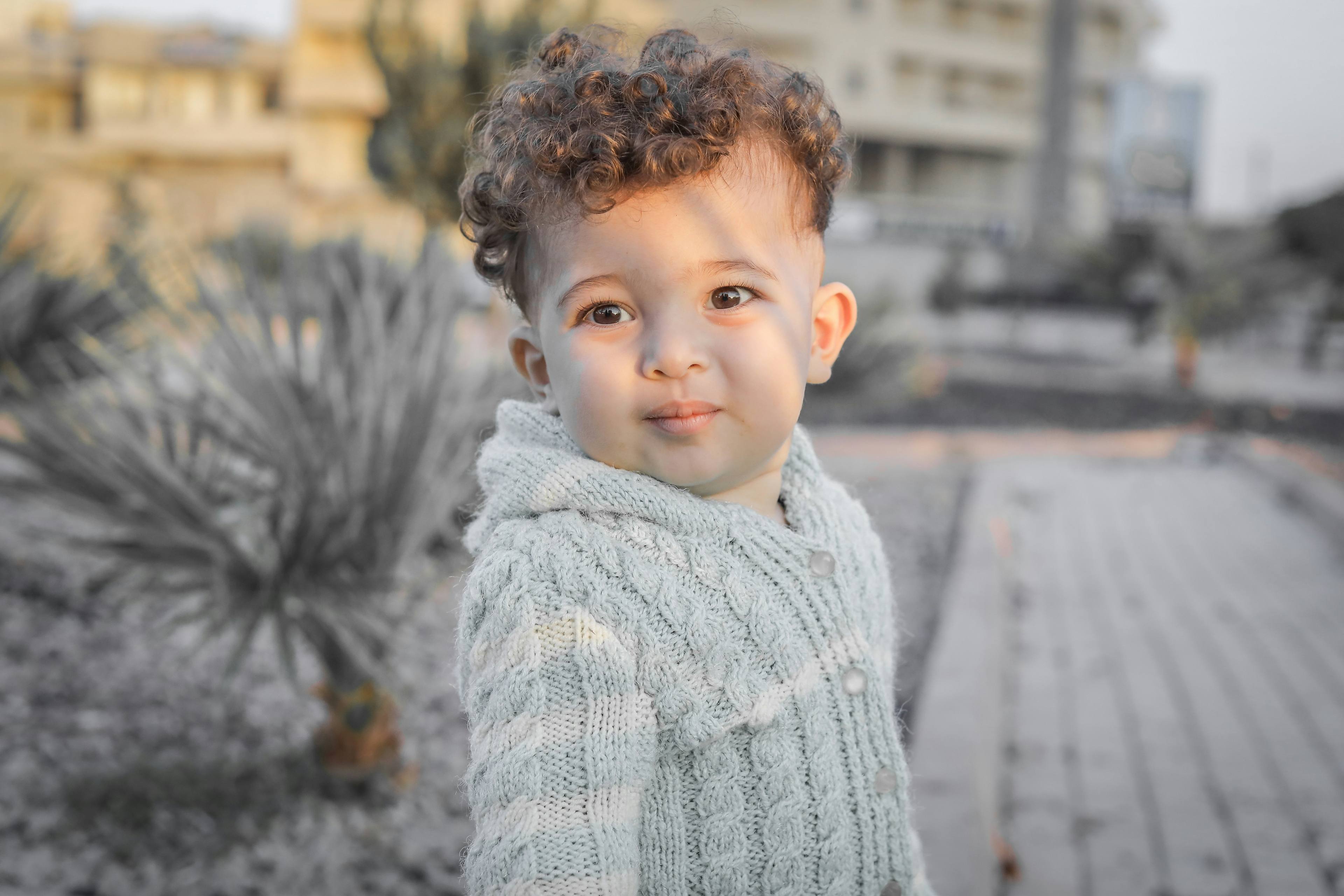 Child with mini twists