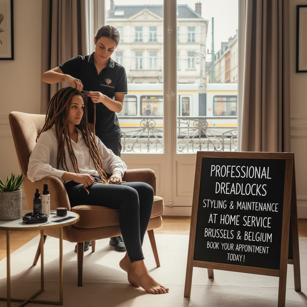 Pose et entretien de locs professionnels à domicile à Bruxelles et en Belgique — Antwerpen Braider