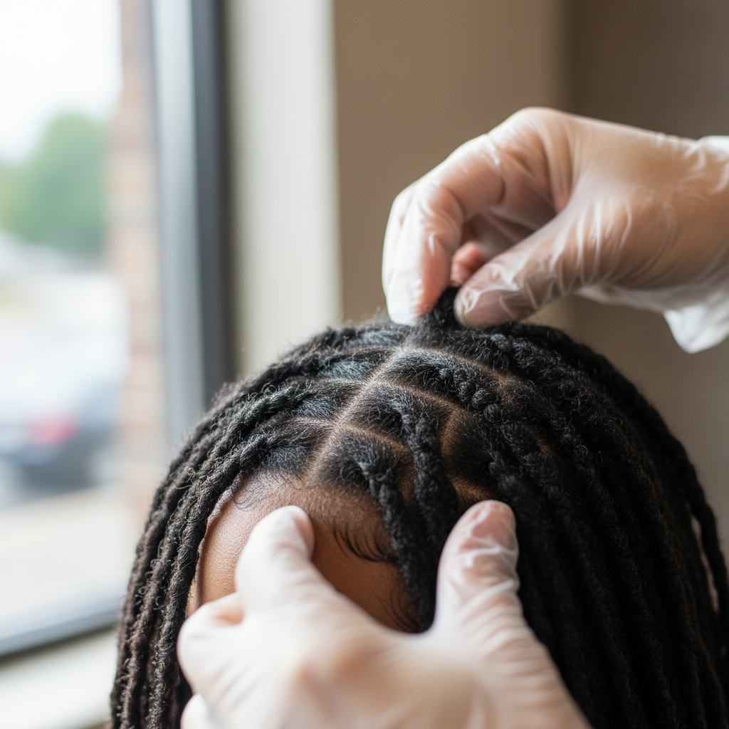 Professional loc retwisting service