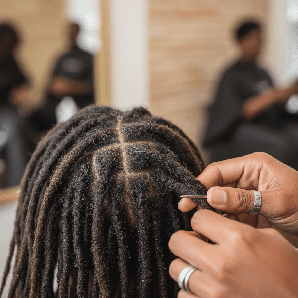 Professional loc retwisting service