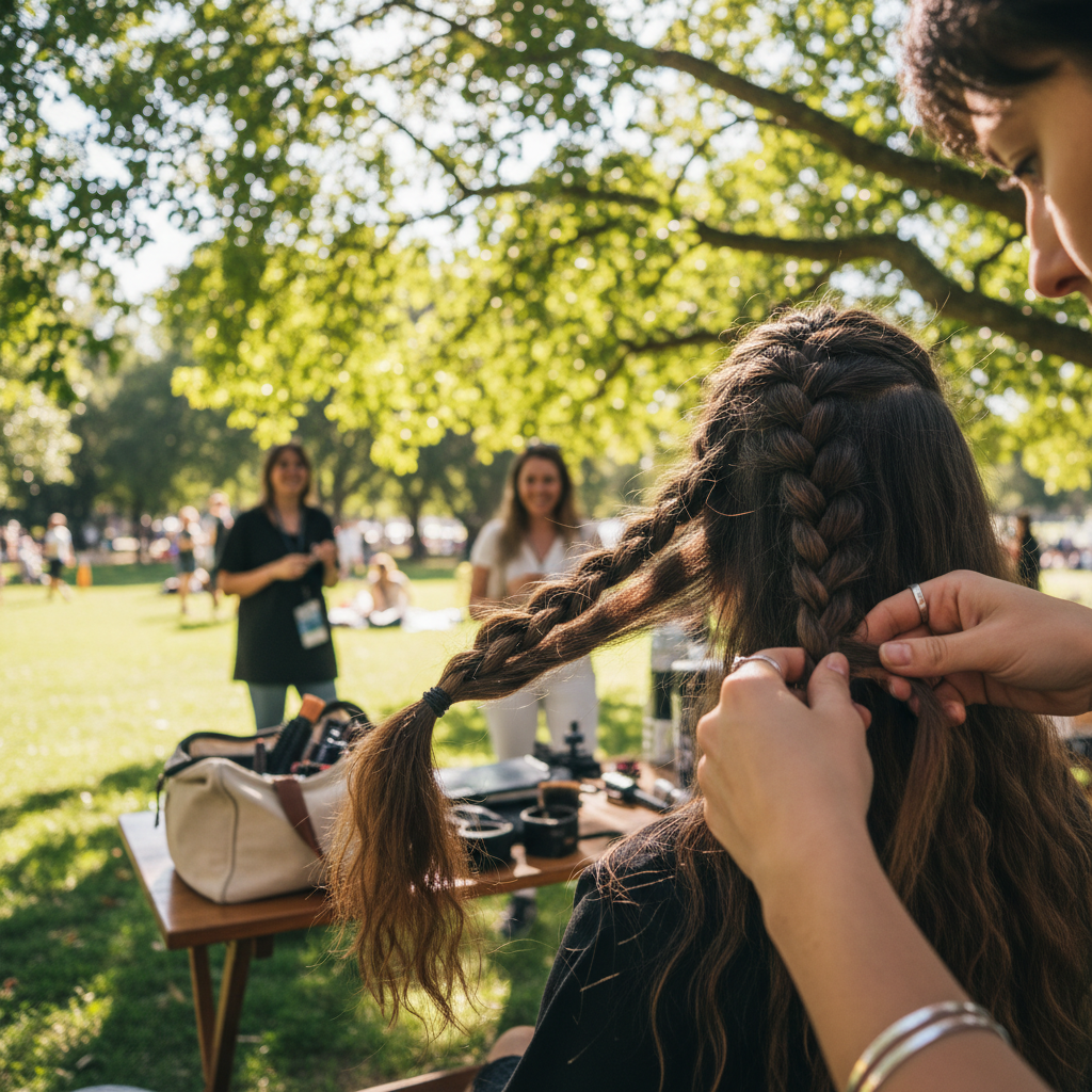 Coiffeuse afro professionnelle à domicile en Belgique — Antwerpen Braider service mobile de tresses