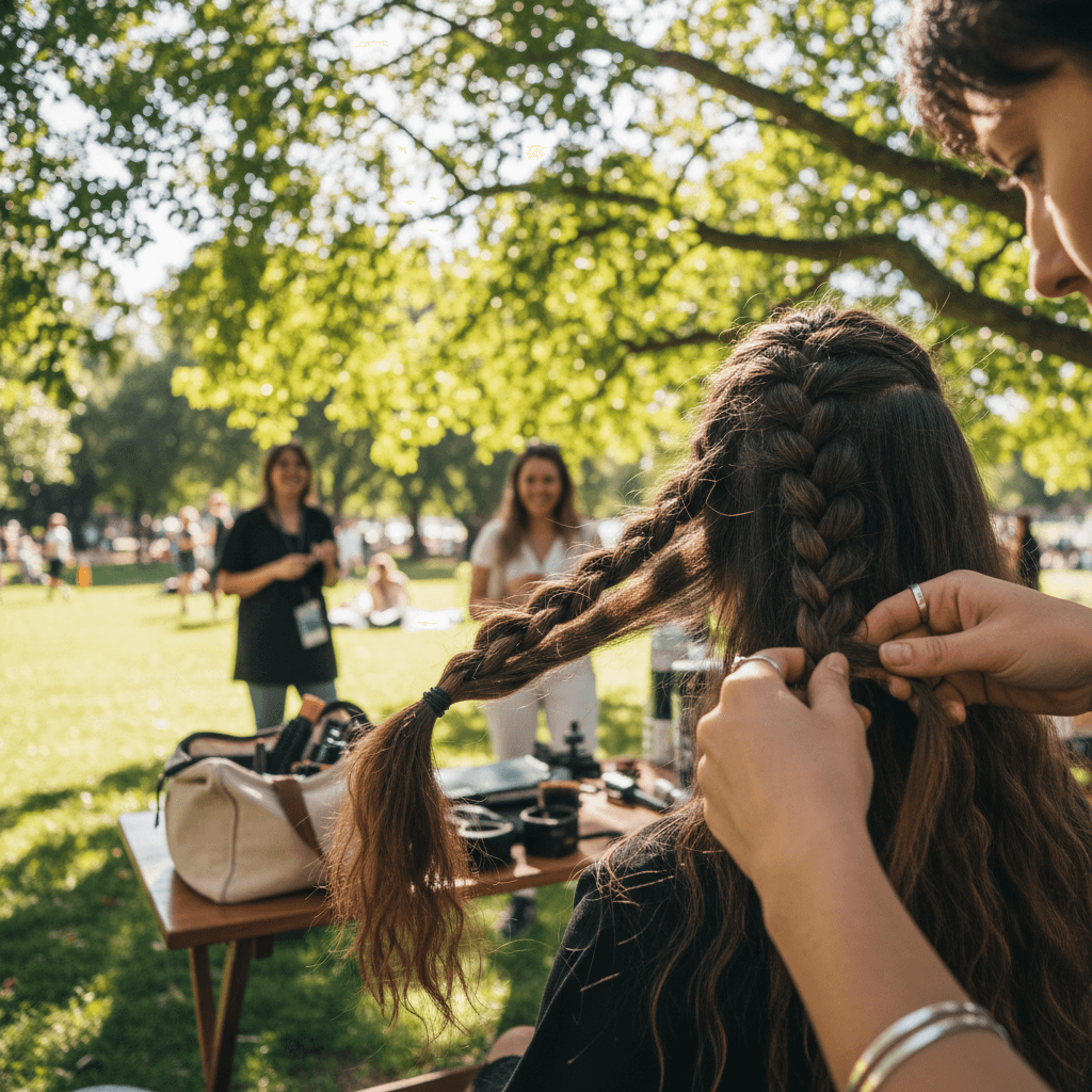 Coiffeuse afro professionnelle à domicile en Belgique — Antwerpen Braider service mobile de tresses