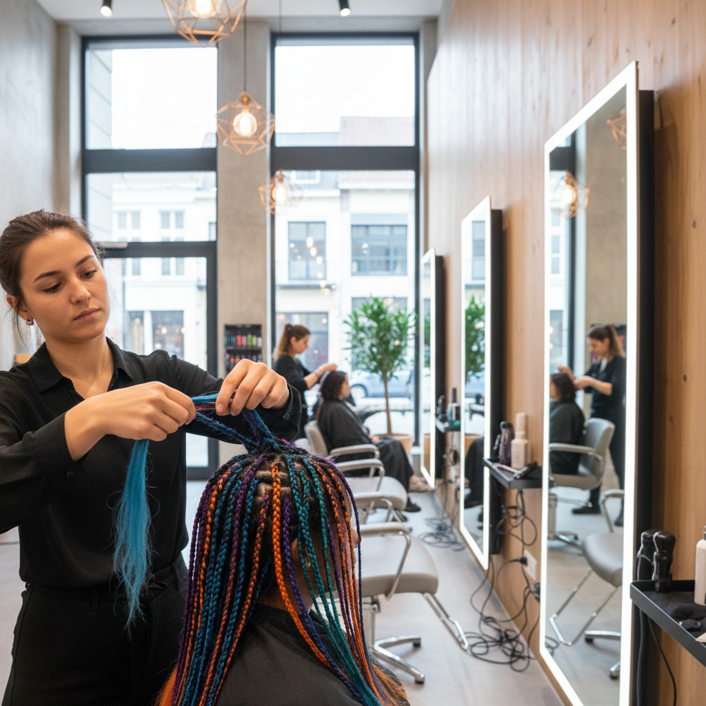 Professionele vlechter aan huis in België — Antwerpen Braider mobiele vlecht dienst