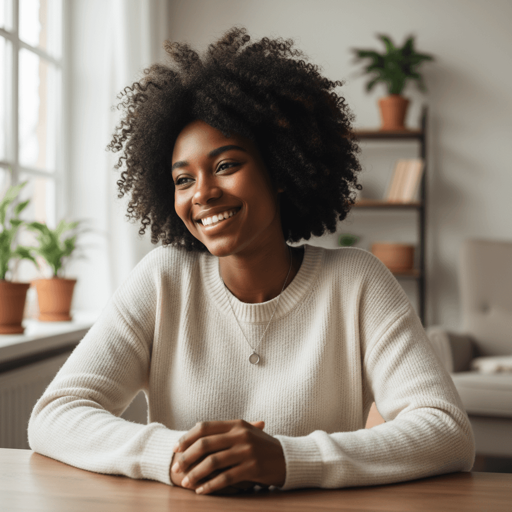 Woman with Marley twists