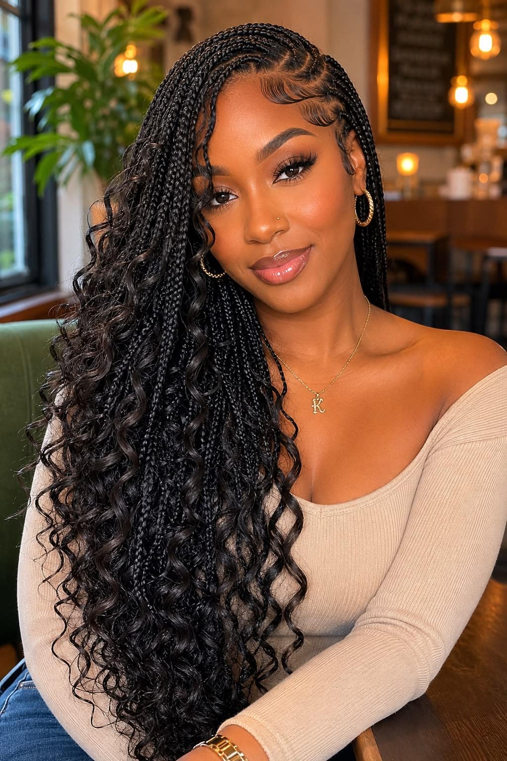 Sur Le Cote Boho Knotless Braids - Image 1