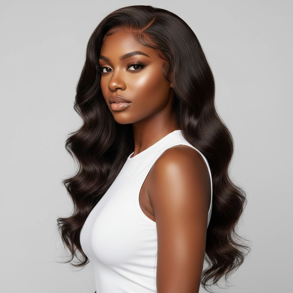 Wig Reinstall and Refresh Antwerp – three-quarter view of freshly reinstalled wig